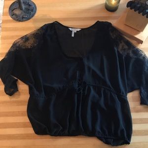 BCGC black sheer top